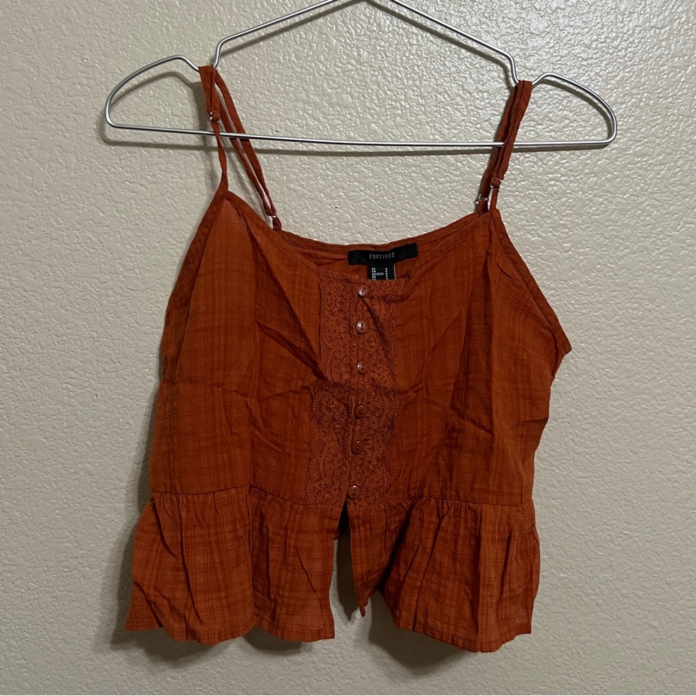 Orange Cami Tank Top